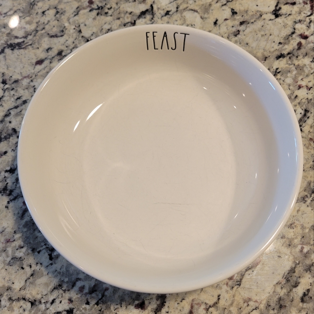 Rae Dunn "Feast" pasta bowl